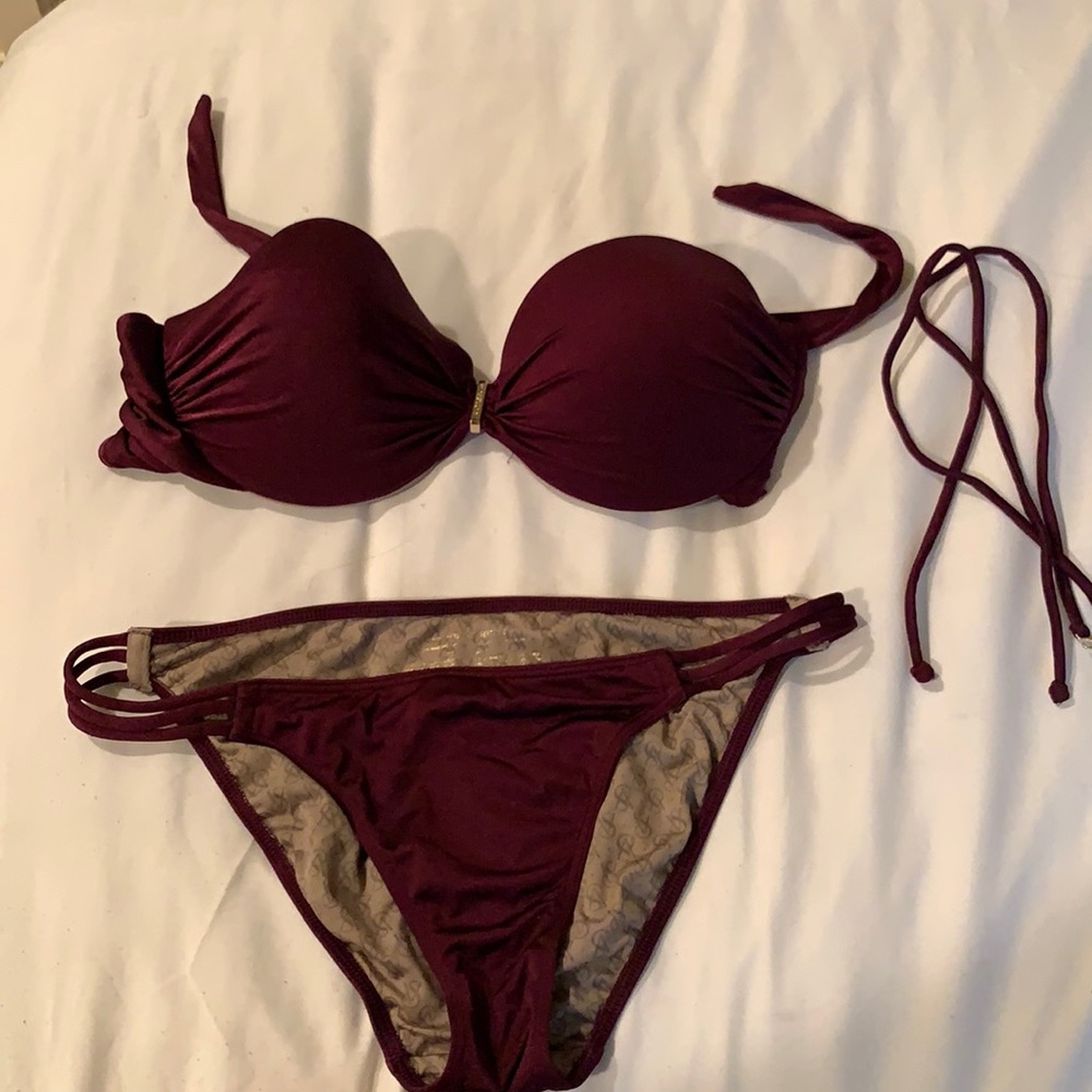 Victoria Secret Bikini - Maroon 36D